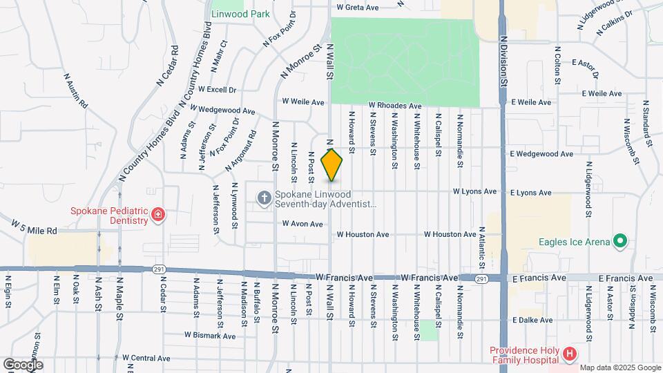 6704 N Wall St Map and Location Details