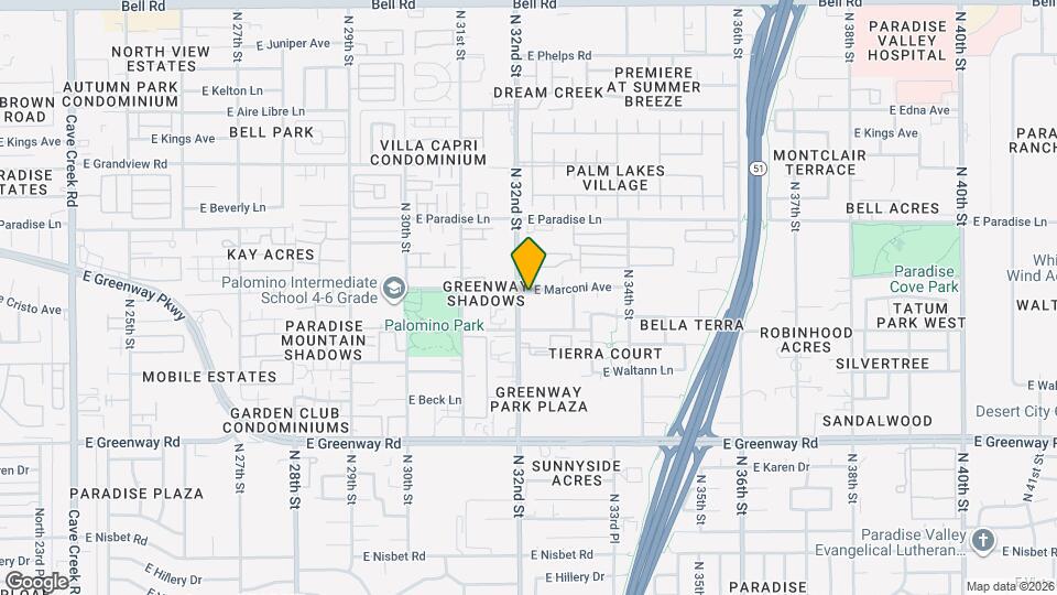 3207 E Marconi Ave Map and Location Details