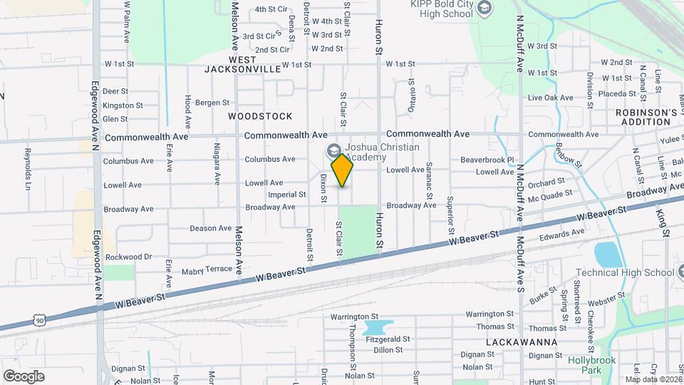 837 St Clair St Map and Location Details