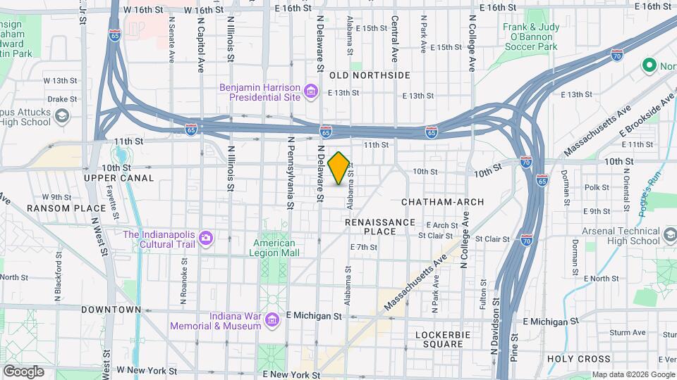 233 E St Joseph St Map and Location Details