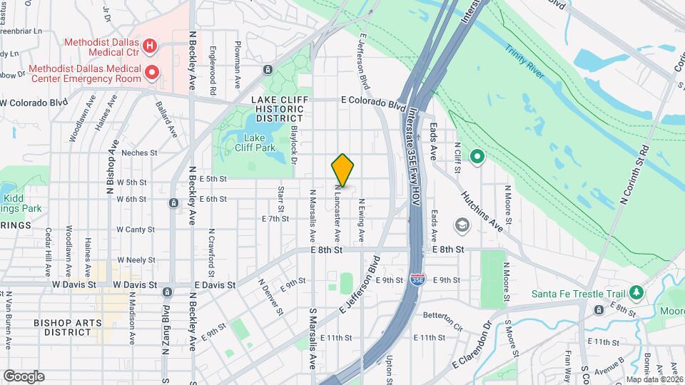 506 N Lancaster Ave Map and Location Details