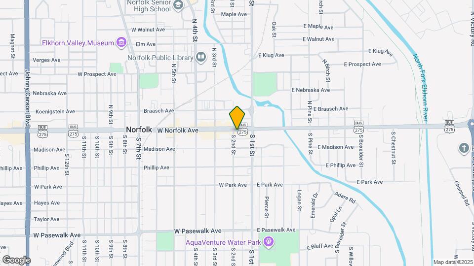 127 W Norfolk Ave Map and Location Details