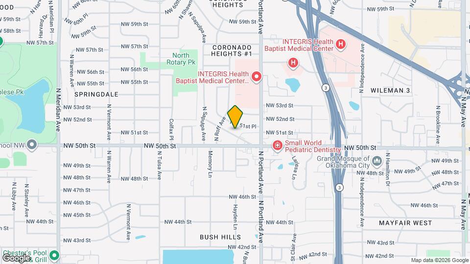 3809 NW 51st St Map and Location Details