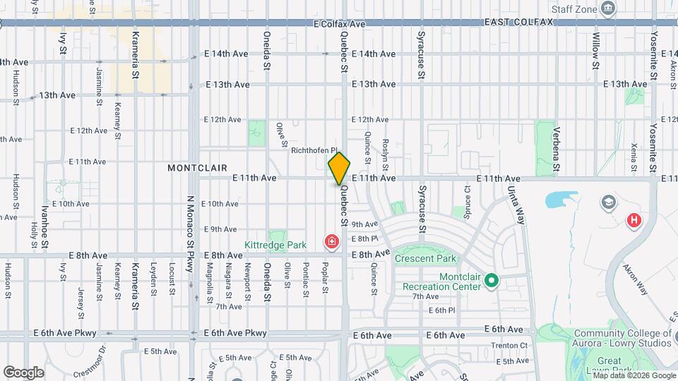 1031 Quebec St Map and Location Details