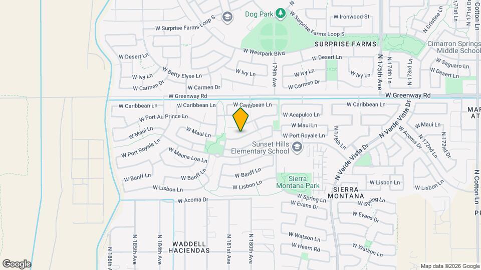 18024 W Maui Ln Map and Location Details