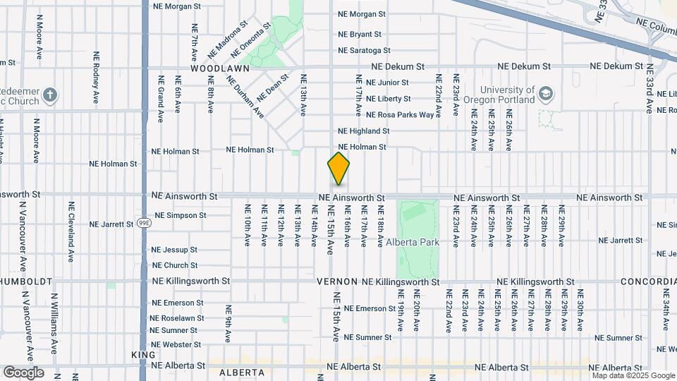 1515 NE Ainsworth St Map and Location Details