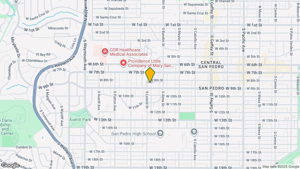 822 S Leland St Map and Location Details