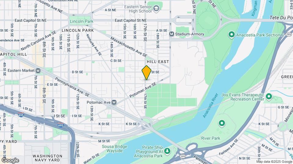 1700 E St SE Map and Location Details