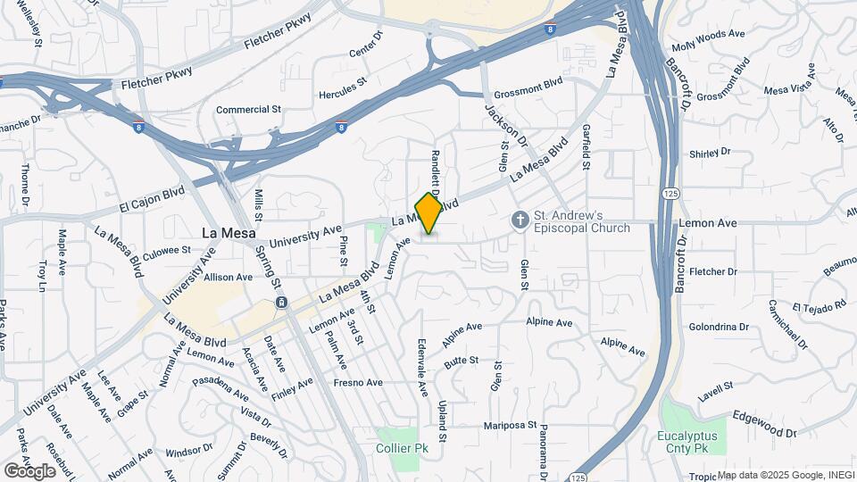8542 Lemon Ave Map and Location Details