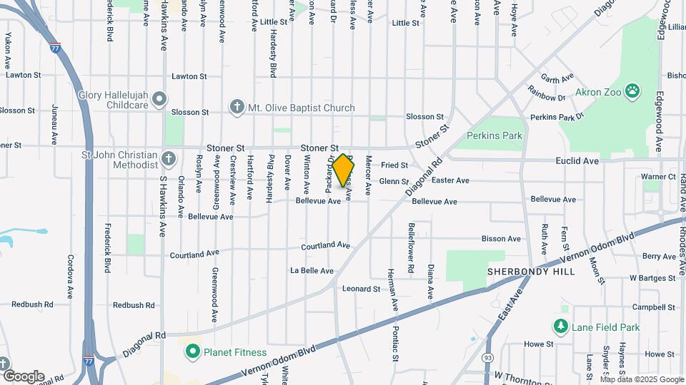 1092 Peerless Ave Map and Location Details