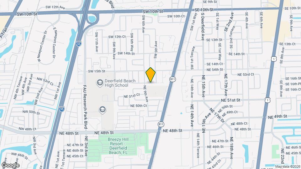 930 NE 52nd Ct Map and Location Details