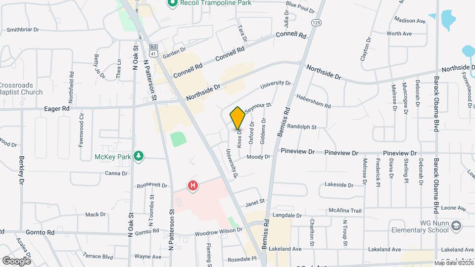 2424 Knox Dr Map and Location Details