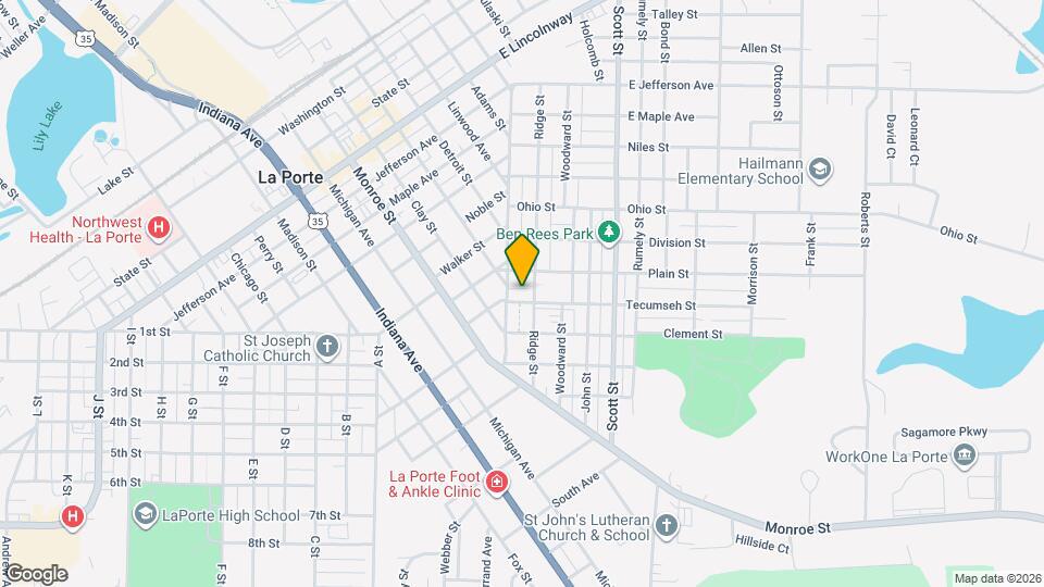 307 1/2 Jefferson Ave Map and Location Details