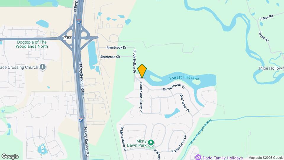 401 Brook Hollow Dr Map and Location Details
