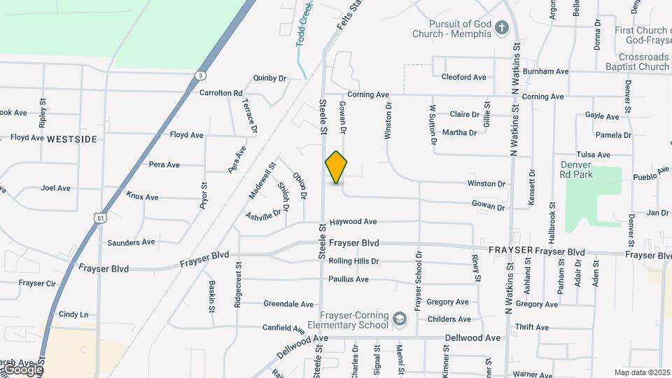 3479 Gowan Dr Map and Location Details