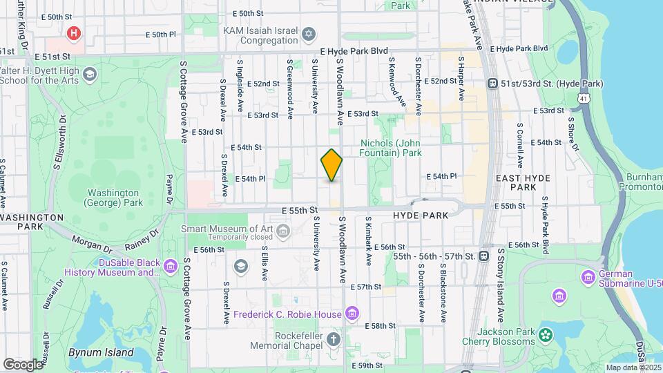 5460-5470 S Woodlawn Ave Mapa y Detalles de la Ubicación
