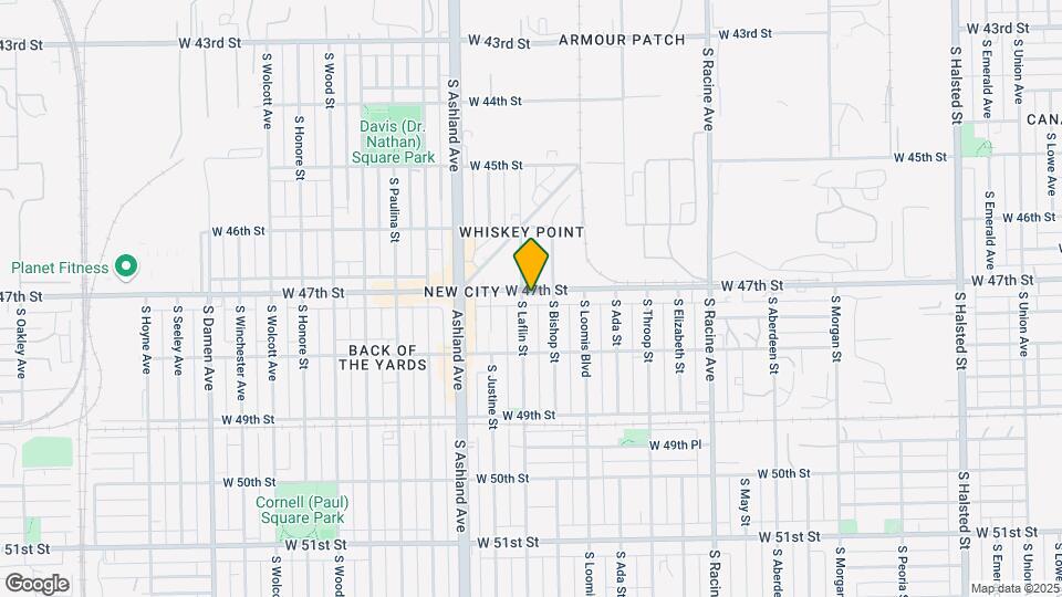 1451 W 47th St Map and Location Details