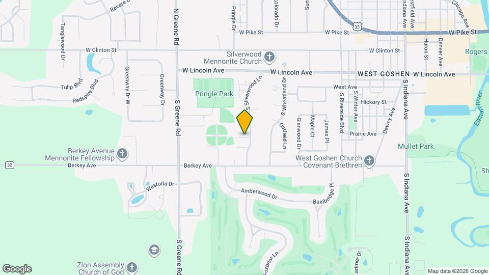 433 S Silverwood Ln Map and Location Details