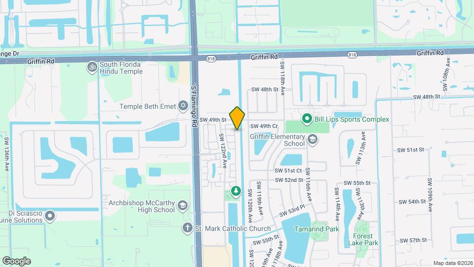 4982 SW 121st Ave Map and Location Details