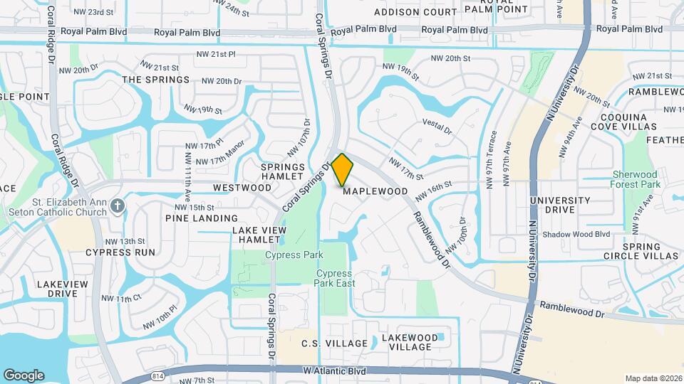 10366 NW 15th St Map and Location Details