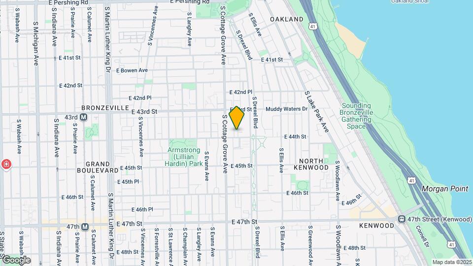 814 E 44th St Map and Location Details