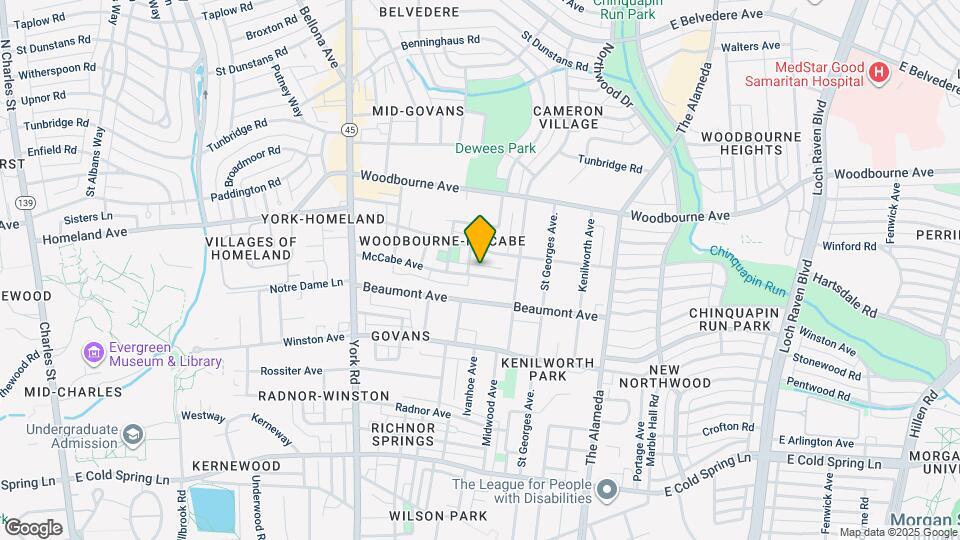 814 McCabe Ave Map and Location Details