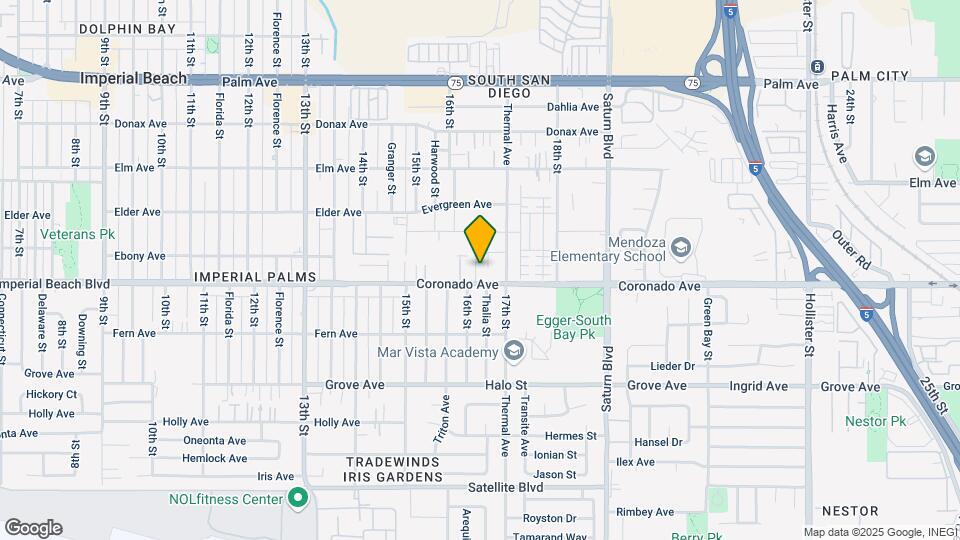 1624-1630 Coronado Ave Map and Location Details