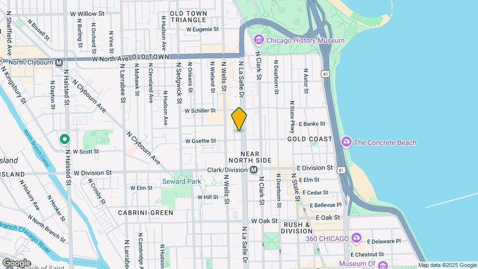 1308 N La Salle Blvd Map and Location Details