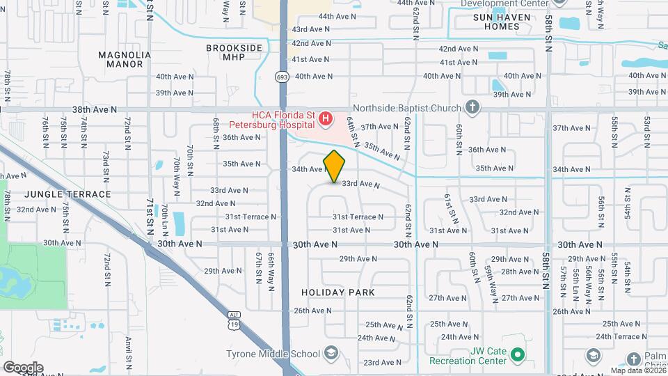 6460 33rd Ave N Map and Location Details