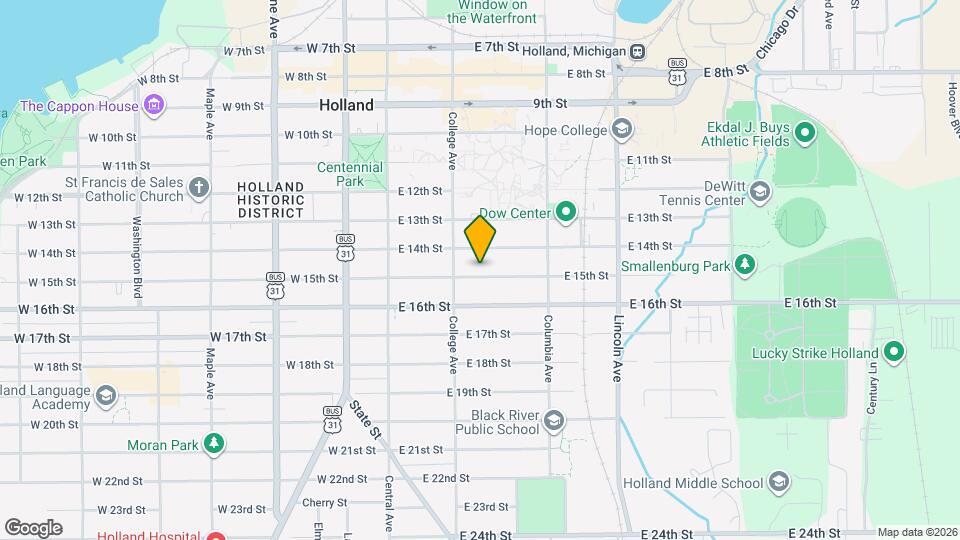 87 E 15th St Map and Location Details