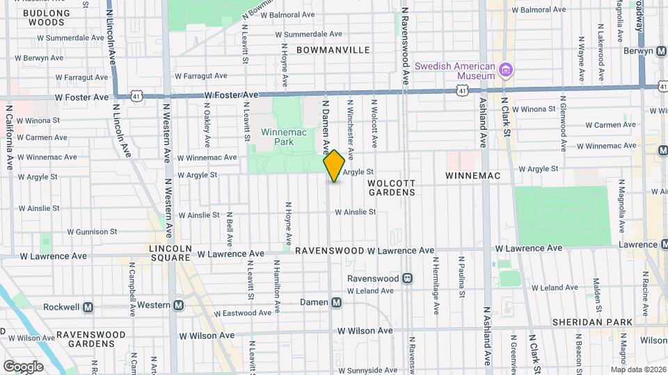 4939 N Damen Ave Map and Location Details