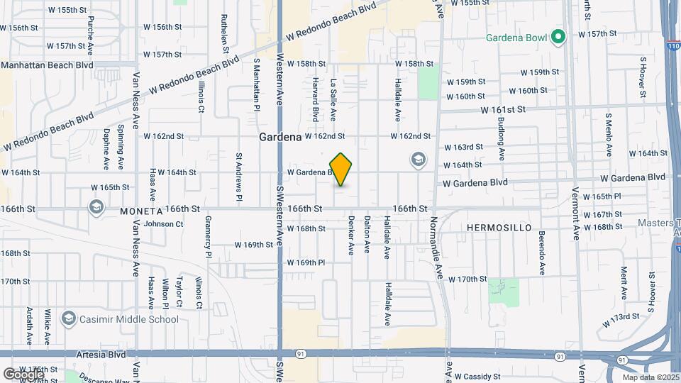 16510 La Salle Ave Map and Location Details