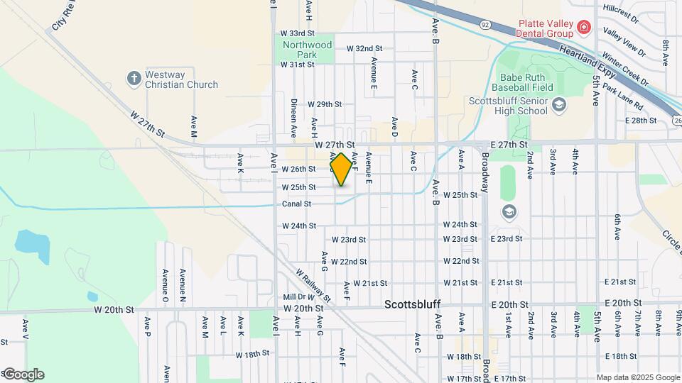 613 W 25th St Mapa y Detalles de la Ubicación