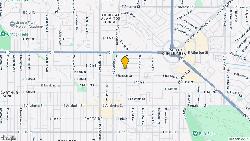 1641 Loma Ave Map and Location Details