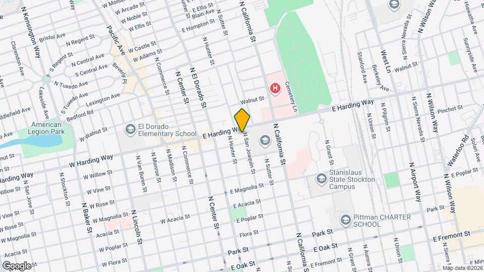 1423 N San Joaquin St Map and Location Details