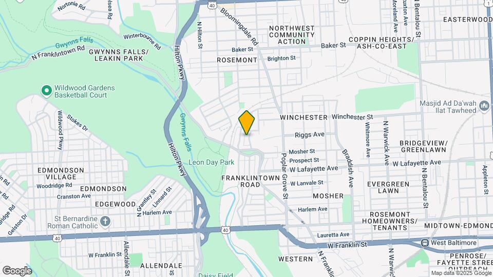 1018 N Rosedale St Map and Location Details