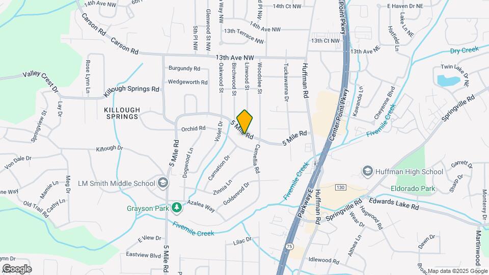 1329 5 Mile Rd Map and Location Details