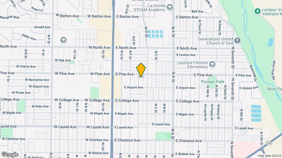 724 N E St Map and Location Details