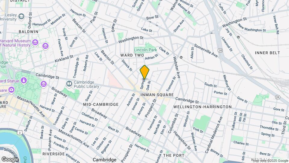 33 Springfield St, Unit 1 Map and Location Details