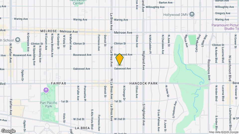 400 N Sycamore Ave Map and Location Details