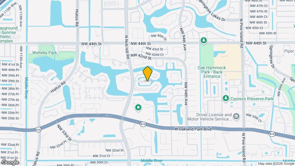 9945 Nob Hill Pl Map and Location Details