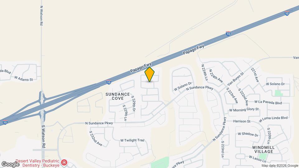 22821 W Cantilever St Map and Location Details