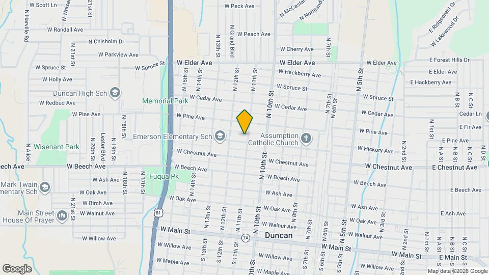 603 N 11th St Map and Location Details