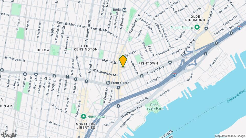 223 Mercer St Map and Location Details