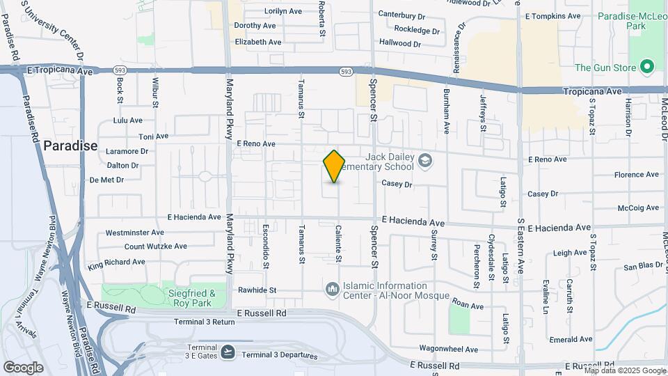 5191 Caliente St Map and Location Details