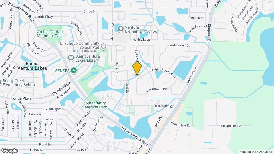 2723 Woodstream Cir Map and Location Details