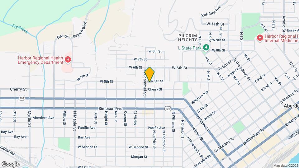 712 N Scammel St Map and Location Details