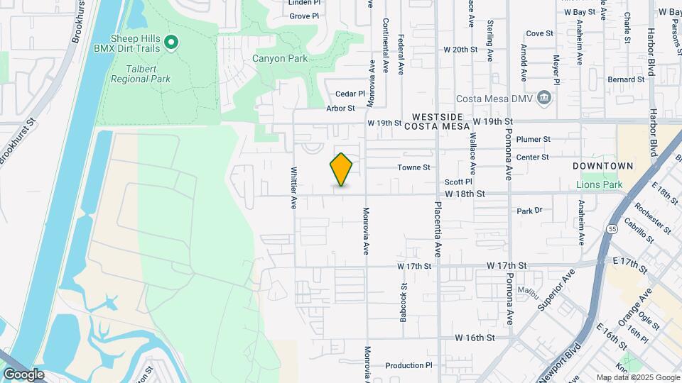 936 W 18th St Mapa y Detalles de la Ubicación