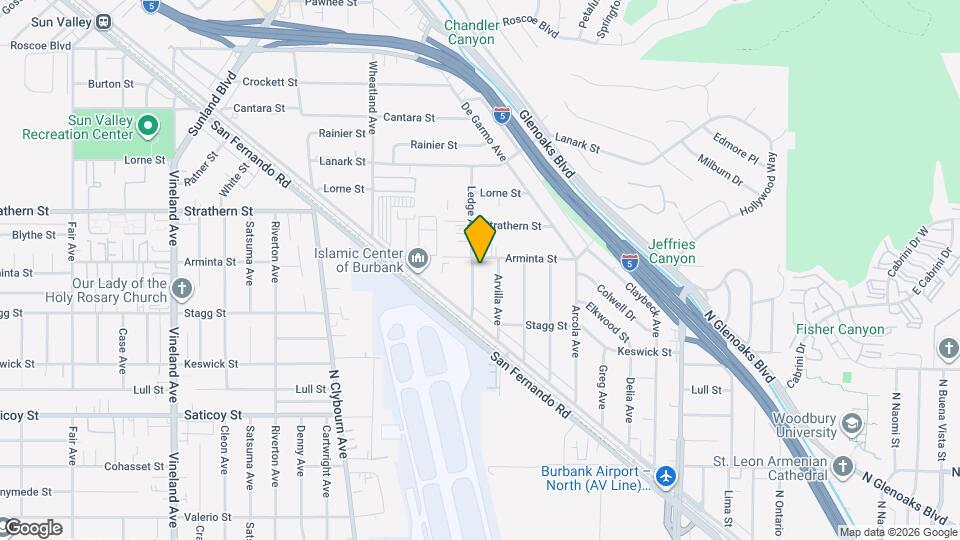 7854 Ledge Ave Map and Location Details