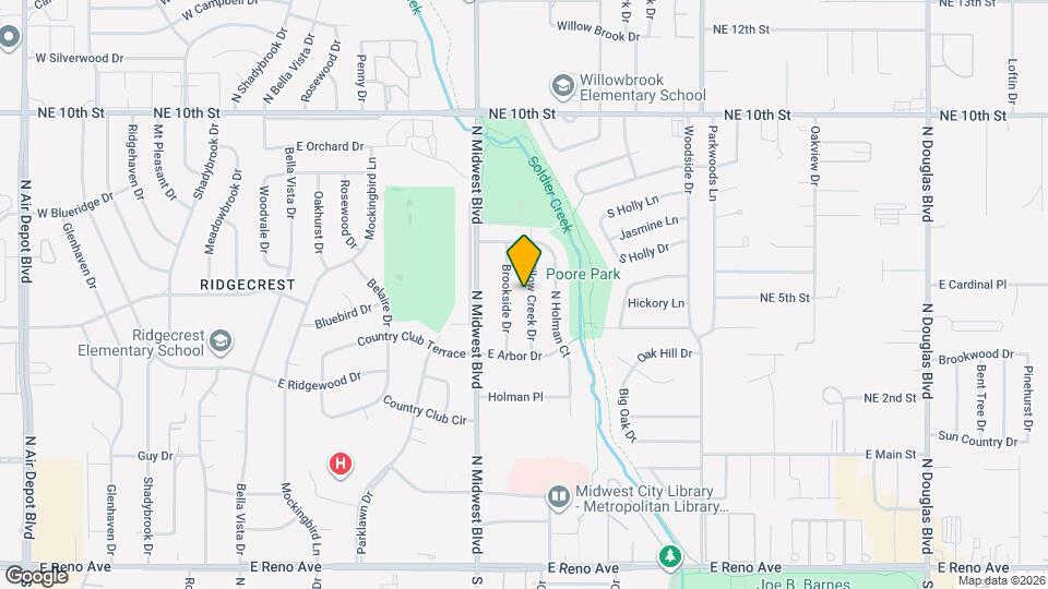 3413 Willow Creek Dr Map and Location Details